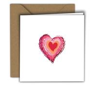 Edition Colibri Tarjeta de San Valentín para él y ella, A6, tarjeta plegable con sobre, tarjeta de amor, aniversario, tarjeta de aniversario, tarjeta de San Valentín, tarjeta divertida, un corazón