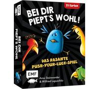 Edition Michael Fischer 34285 Juego de Cartas: Bei Dir piept's wohl Das rasante Push-Your-Luck-Spiel für 3-6 Personab 8 Jahren AB 8 Jahren Bunt
