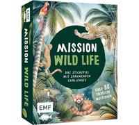 Edition Michael Fischer Silvestre Misión: Vida Salvaje. El Juego de Puntadas con 128 Cartas y más de 80 emocionantes desafíos de 10 a 100 años, Multicolor, Klein (34320)