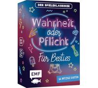 Edition Michael Fischer- Wahrheit Oder Pflicht für Besties Verdad o desafío Juego clásico con más de 60 Cartas para Mejores Amigas a Partir de 13 años, Multicolor, Klein bis mittelgroß (34307)