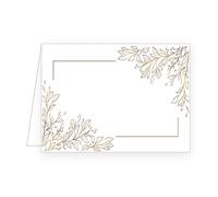 Edition Seidel 50 tarjetas de mesa de alta calidad, tarjetas de nombre, tarjetas de nombre, boda, cumpleaños, bautizo, comunión, confirmación, bautizo, confirmación, bodas de oro, bodas de diamantes,