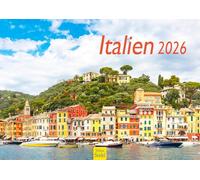 Edition Seidel Calendario de pared de Italia 2026, formato DIN A3, calendario de pared, Europa, Roma, Venecia, Toscana, Lago de Garda Pisa