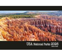 Edition Seidel Calendario de pared Premium, 2026 de los Parques Nacionales de Estados Unidos, formato DIN A4, Gran Cañón, Sion Yosemite Bryce