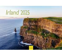 Edition Seidel Calendario de pared premium Irlanda 2025, formato DIN A3, calendario de pared, Europa, Irlanda, Dublín, isla verde, parque nacional del mar