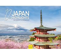 Edition Seidel Calendario Premium 12 Japón destacados 2026 formato DIN A3 calendario de pared Asia Pacífico Tokio Osaka Kioto Fuji Tempel Skyline Melanie Viola