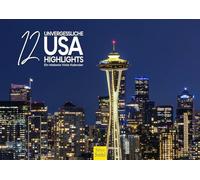 Edition Seidel Calendario premium 12 memorables Estados Unidos destacados 2026, formato DIN A4, calendario de pared, Parques Nacionales, Nueva York, Chicago, Miami, San Francisco, Boston, Metrópoli