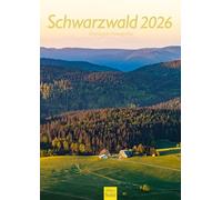 Edition Seidel Calendario premium 2026 de la Selva Negra, formato DIN A3, calendario de pared Europa Alemania Baviera Baden-Württemberg Süddeutschland Werner Dieterich