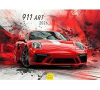 Edition Seidel Calendario premium 911 Art 2026 formato DIN A3 calendario de pared coche coche lujo carro colorido moderno estilo pop art