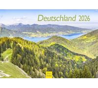 Edition Seidel Calendario premium Alemania 2026, formato DIN A4, calendario de pared, Baja Sajonia, Baviera, Mar del Norte, Sylt Harz Selva Negra