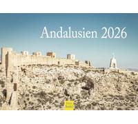 Edition Seidel Calendario Premium Andalucía 2026 formato DIN A4 calendario de pared Europa España Alhambra Málaga Sevilla Granada Cordoba Gibraltar