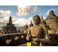 Edition Seidel Calendario Premium Asia 2026 formato DIN A3 calendario de pared calendario de pared China India Japón Filipinas Jordania Malasia Indonesia Sri Lanka Peter Schickert