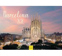 Edition Seidel Calendario Premium Barcelona 2026, formato DIN A3, calendario de pared, España, Cataluña, Picasso, metrópoli Skyline