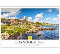 Edition Seidel Calendario premium Bornholm 2026, formato DIN A3, calendario de pared, Europa, Escandinavia, Dinamarca, Mar Báltico, isla del mar, molinos Christian Müringer