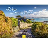 Edition Seidel Calendario Premium Caminos junto al mar 2026, formato DIN A3, calendario de pared, Inglaterra, Francia, Italia, Alemania, isla, costa, mar, dunas Christian Müringer