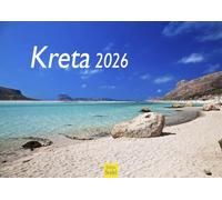 Edition Seidel Calendario premium Creta 2026, formato DIN A3, calendario de pared, Europa, Grecia, Isla Mediterránea, Heraklion, Chania, Spinalong