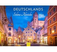 Edition Seidel Calendario premium de Alemania, bonito casco antiguo de 2026, formato DIN A3, calendario de pared, casco antiguo de Berlín, Baviera Sajonia, lago de Constanza Sylt Rhein Alpes Christian