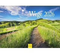 Edition Seidel Calendario premium de caminos 2026, formato DIN A4, calendario de pared, calendario natural, camino de piedra, camino de arena, camino, caminos y objetivos