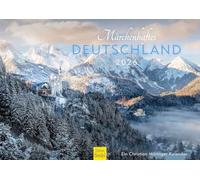 Edition Seidel Calendario premium de cuento de hadas de Alemania 2026, formato DIN A4, calendario de pared, Berlín, Baviera, Sajonia, lago de Constanza, Sylt Rhein Alpes Christian Müringer