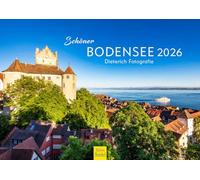 Edition Seidel Calendario prémium de pared de Schöner Bodensee 2026, formato DIN A4, Alemania, Suiza, Austria, Baviera, Baden-Württemberg, Lindau See Werner Dieterich