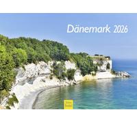 Edition Seidel Calendario premium Dinamarca 2026, formato DIN A4, calendario de pared, Europa, Escandinavia, Copenhague, Mar del Norte, Mar Báltico, Naturaleza, Paisaje