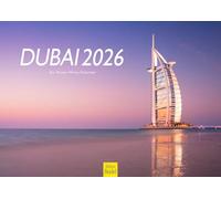 Edition Seidel Calendario Premium Dubái 2026, formato DIN A3, calendario de pared, Asia Emiratos Árabes Unidos, Burj Al Arab, Skyline Metrópoli Rainer Mirau