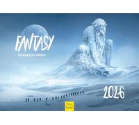 Edition Seidel Calendario Premium Fantasy Fantastic Worlds 2026, formato DIN A4, calendario de pared, mundo de fantasía, ciencia ficción infinito