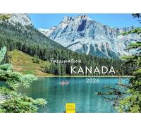 Edition Seidel Calendario Premium Fascinación Canadá 2026, formato DIN A4, calendario de pared, calendario natural, América del Norte, Toronto Ottawa, Ouébec, Cataratas del Niágara, Montañas Rocosas