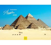 Edition Seidel Calendario Premium Fascinación Egipto 2026 Formato DIN A4 Calendario de pared Norte África Luxor El Cairo Pirámides de Giza Templo de Karnak Gran Esfinge