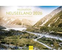 Edition Seidel Calendario Premium Fascinación Nueva Zelanda 2026 formato DIN A3 calendario de pared New Zealand Mount Cook Naturaleza Parque Nacional Cascadas Isla Stefan Becker