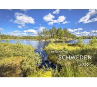 Edition Seidel Calendario Premium Fascinación Suecia 2026 formato DIN A3 calendario de pared Escandinavia Estocolmo Goteburgo Bosques Lagos Montañas Elche Parque Nacional Abisko Báltico