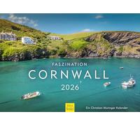 Edition Seidel Calendario Premium Fascination Cornualles 2026, formato DIN A3, calendario de pared, Reino Unido, castillo cabañas, pueblo de pescadores, puerto, costa, mar, británico, cristiano