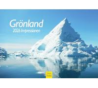 Edition Seidel Calendario Premium Groenlandia Impresiones 2026, formato DIN A4, calendario de pared, Dinamarca, Atlántico Norte, Océano Ártico, Círculo Polar Ártico, fiordos, hielo icebergs