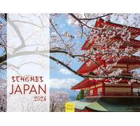 Edition Seidel Calendario premium hermoso Japón 2026 formato DIN A3 calendario de pared Asia Pacífico Tokio Fuji Parque Nacional Templo
