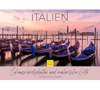 Edition Seidel Calendario premium Italia atracciones y lugares pintorescos 2026 formato DIN A3 calendario de pared Roma Merano Venecia Verona Turín Florencia Milán Melanie Viola