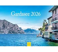 Edition Seidel Calendario Premium Lago de Garda 2026, formato DIN A4, calendario de pared, Italia, Tirol del Sur, Veneto, Sirmione Limone sul Garda, Isola del Garda, Malcesine Alpes