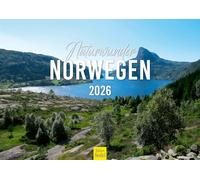 Edition Seidel Calendario premium Maravillas Naturwunder Noruega 2026, formato DIN A3, calendario de pared Europa Escandinavia Lofoten Naturaleza fiordo costero cascada