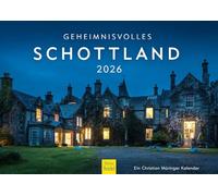 Edition Seidel Calendario premium Misteriosa Escocia 2026, formato DIN A4, calendario de pared Europa Reino Unido Edimburgo Highlands Christian Müringer