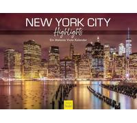 Edition Seidel Calendario Premium New York City Highlights 2025, formato DIN A3, calendario de pared, Estados Unidos, Manzana, Metrópoli, Skyline Melanie Viola