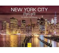 Edition Seidel Calendario Premium New York City Highlights 2026, formato DIN A4, calendario de pared, Estados Unidos, Manzana, Metrópoli, Skyline Melanie Viola