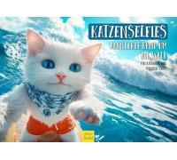 Edition Seidel Calendario premium para selfies de gatos 2026, formato DIN A3, calendario de pared, aventura, redondo, mundo, animales, gato, gatito, mascota, pata de terciopelo, gato joven, amante de