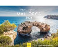 Edition Seidel Calendario premium paraísos naturales en Mallorca 2026, formato DIN A4, calendario de pared, calendario natural, España, Isla Balear, Isla Mediterránea, paisaje cristiano Müringer