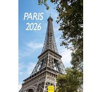 Edition Seidel Calendario Premium Paris 2026, formato DIN A3, calendario de pared de Francia Torre Eiffel, Louvre, arco de triunfo, metrópolis horizonte