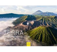 Edition Seidel Calendario premium Terra imágenes de nuestra Tierra 2026, formato DIN A4, calendario de pared, calendario natural, paisaje, parque nacional, montañas, glaciares, mar