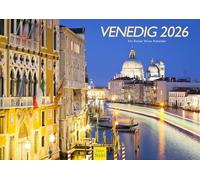 Edition Seidel Calendario premium Venecia 2026, formato DIN A3, calendario de pared Europa Italia, basílica de San Marcos, Canal Grande Rainer Mirau