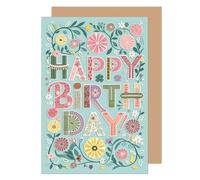 Edition Seidel G3739 SW025 - Tarjeta de felicitación de cumpleaños con sobre, diseño de hombre y mujer