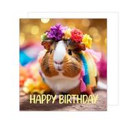 Edition Seidel GQ170 SW024 Tarjeta de cumpleaños cuadrada con sobre, tarjeta de felicitación con diseño de animales