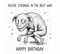 Edition Seidel GQ239 SW024 - Tarjeta de felicitación de cumpleaños con sobre, diseño cuadrado con texto en inglés Happy Birthday Billet, para hombre, mujer, novio, novia, humor (GQ239 SW024)