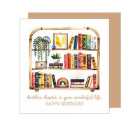 Edition Seidel GQ452 SW025 - Tarjeta de cumpleaños cuadrada con sobre, tarjeta de felicitación de cumpleaños con texto en inglés para hombre y mujer