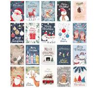 Edition Seidel Juego de 20 tarjetas de Navidad exclusivas con sobre, tarjetas dobles/plegables con sobre, tarjetas postales de Navidad