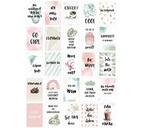 Edition Seidel Juego de 25 tarjetas postales con texto en alemán "Leben & Moments" con refranes, regalo - idea decorativa, amor, motivación, tarjetas de cumpleaños con imágenes divertidas postales